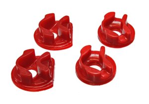 Honda CRX Motor Mounts - 2 Torque Mount Positions - Energy Suspension - Polyurethane - Red - `01-`05